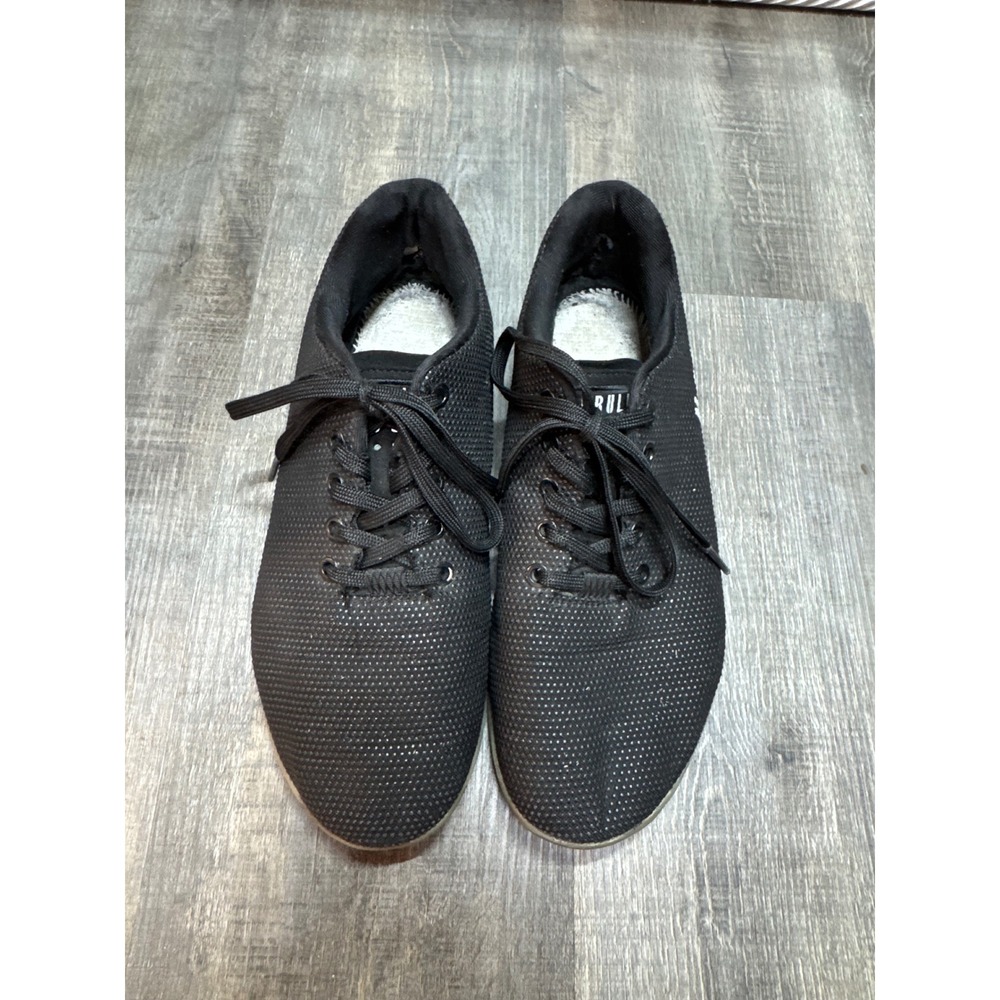 NOBULL Black SuperFabric Trainer Mens 9 Womens 10.5 CrossFit Shoes Reflective